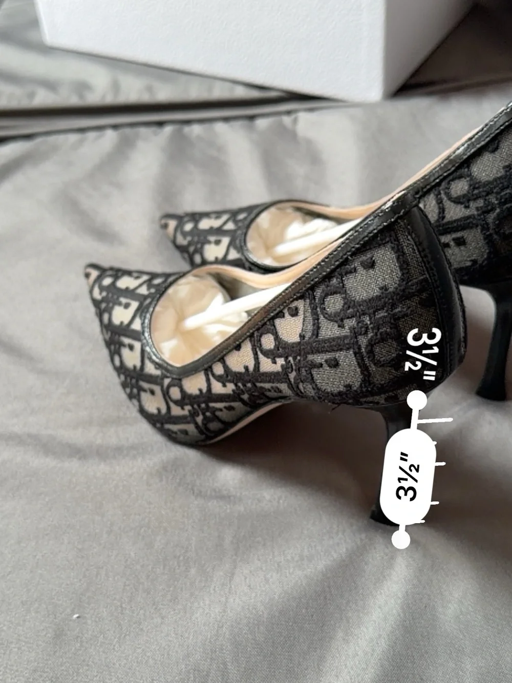 Christian Dior Black Lace Pointed-Toe Stiletto Pump
